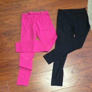 Cat & Jack Pink and Black Kids Leggings